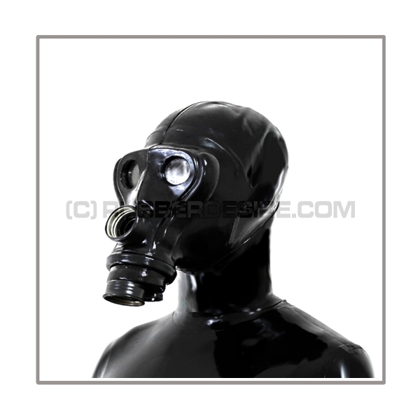 SIMIAN-gasmask-set TWIN-A2 with 2 gasmask-threads, thread-cover, separate openface-hood and sunglasses-stickers
